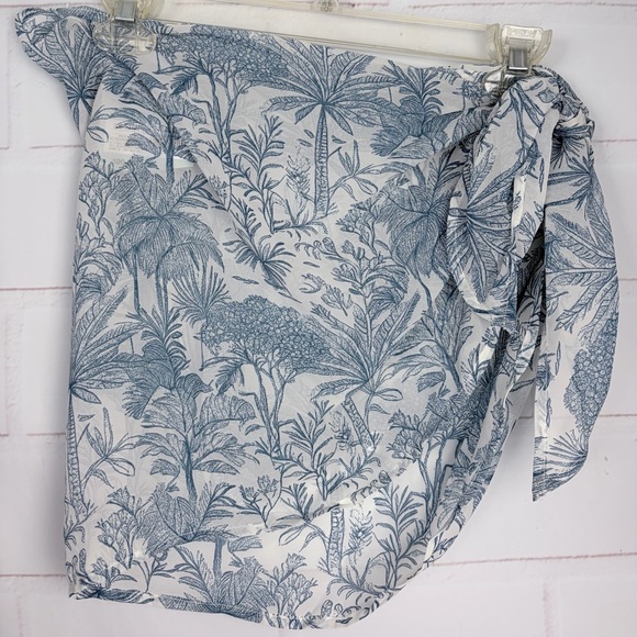 Shade & Shore Tropical Toile Print Mini Cover Up Sarong Size XS NWT - Picture 2 of 7